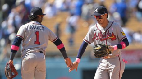 Atlanta ha destacado por su poder con el bat, al ubicarse como el segundo equipo con más cuadrangulares de la temporada con 57 vuelacercas. AFP/ J. KAMIN-ONCEA