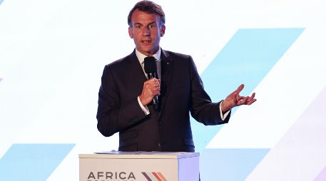 Emmanuel Macron lamentó que todavía no haya un acuerdo de paz entre Estados Unidos e Irán. EFE/D. Irungu