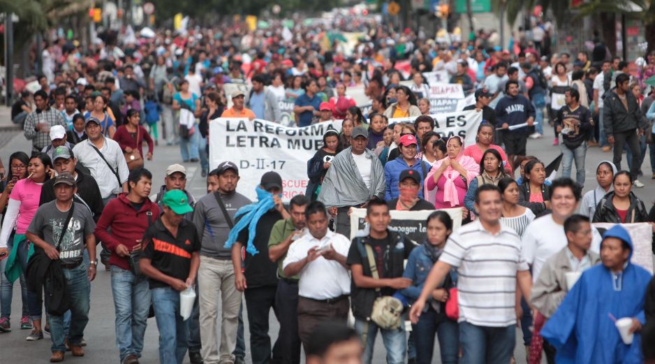 La CNTE definió el primer plan de su ruta de protesta que será definido totalmente el próximo 16 de mayo. EFE/ARCHIVO