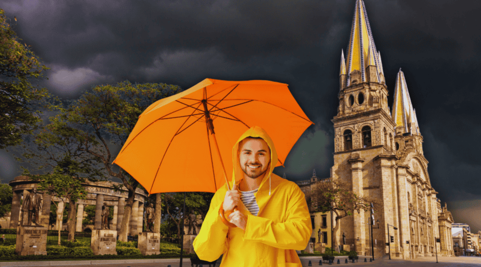 A pesar de las lluvias pronosticadas, el ambiente cálido no dará tregua a los ciudadanos tapatíos. ESPECIAL / CANVA