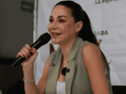 Respecto a la controversia por bardas con propaganda de Morena, Mery Pozos afirmó que las pintas relacionadas con su casa de enlace “no son ilegales ni inmorales”. CORTESÍA