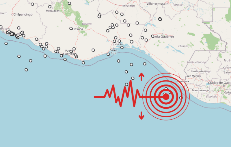 &nbsp;Sismo en Chiapas. ESPECIAL / SSN