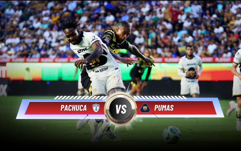 Pachuca y Pumas buscarán tomar ventaja en el partido de Ida de las Semifinales del Clausura 2026 en la cancha del Estadio Hidalgo. ESPECIAL / IMAGO7 y CANVA
