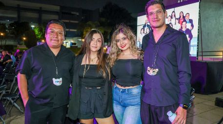 Omar Abdyel Ortiz, Elizabeth Villaseñor, Alexa Avelar y Ernesto López. GENTE BIEN JALISCO / Revista del 15 de mayo 2026