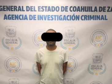 La detención fue realizada por los delitos de suministro de narcóticos y amenazas; él es originario de Monclova. ESPECIAL