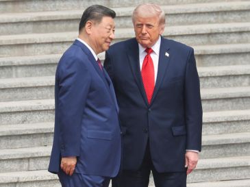 "Tenemos una relación fantástica. Nos llevamos bien", celebró Trump al hablar de su homólogo Xi Jinping. EFE/M. Shemetov