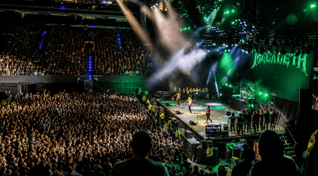 Megadeth convirtió la Arena Guadalajara en una ceremonia de potencia, caos y clásicos inolvidables. EL INFORMADOR/ A. Navarro