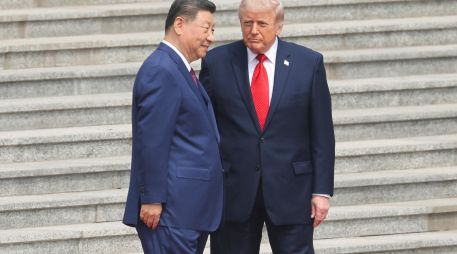 Donald Trump halagó a Xi Jinping, mientras que el líder chino fue cauto y frontal. EFE