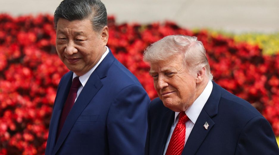 La reunión de trabajo en el primer día de la visita de Trump a Pekín duró algo más de dos horas y no se saldó con grandes anuncios o acuerdo. EFE/EPA/M. Shemetov