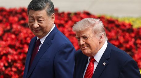 La reunión de trabajo en el primer día de la visita de Trump a Pekín duró algo más de dos horas y no se saldó con grandes anuncios o acuerdo. EFE/EPA/M. Shemetov