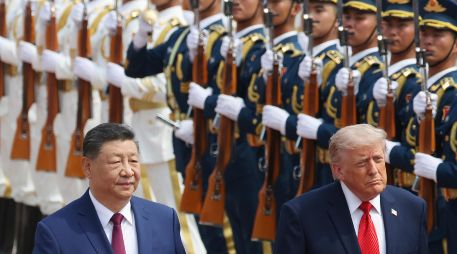 Trump dijo que discutiría con Xi la venta de armamento a Taiwán, a pesar de que la política de Washington ha sido la de no consultar con Pekín. EFE/M. SHEMETOV