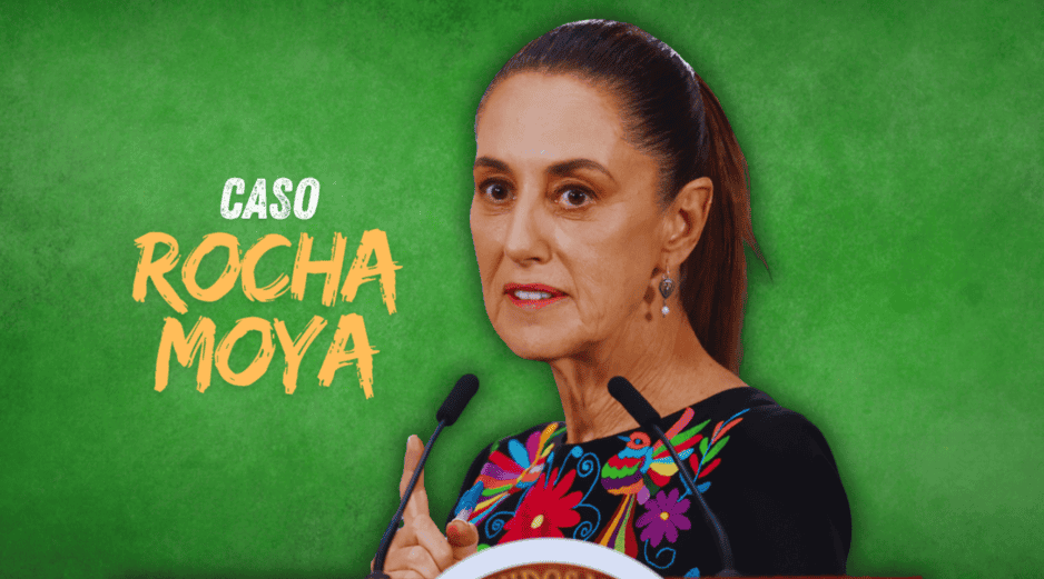 Sheinbaum pidió un juicio justo para el gobernador con licencia de Sinaloa, Rubén Rocha Moya, acusado por Estados Unidos de tener vínculos con el Cártel de Sinaloa. EFE / S. Gutiérrez