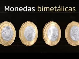 Las monedas bimetálicas sí pueden usarse para las compras diarias, pero las ediciones especiales de plata y oro sí están más enfocadas al coleccionismo. BANXICO/CAPTURA DE VIDEO