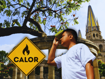 Quienes esperaban un respiro durante el sábado y el domingo tendrán que seguir lidiando con el intenso calor tapatío. ESPECIAL / CANVA