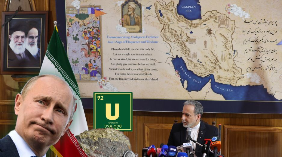Abas Araghchi durante una conferencia de prensa este 15 de mayo en la que reaccionó a la propuesta de Rusia de tomar el uranio enriquecido de Irán. EFE / EPA / RAJAT GUPTA