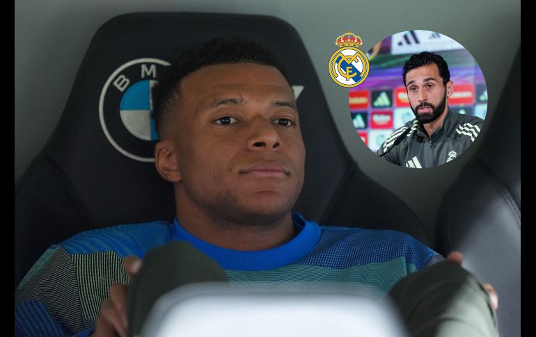 El frances Kylian Mbappé, del Real Madrid, observa desde la banca antes de un partido ante Real Oviedo, el jueves 14 de mayo de 2026; sus declaraciones tras el partido causarían una fuerte polémica. AP /Manu Fernández / EFE / ARCHIVO