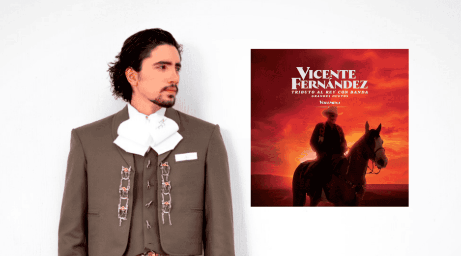 La producción fue supervisada por Vicente Fernández Jr., el hijo mayor de Chente. ESPECIAL / SONY MUSIC
