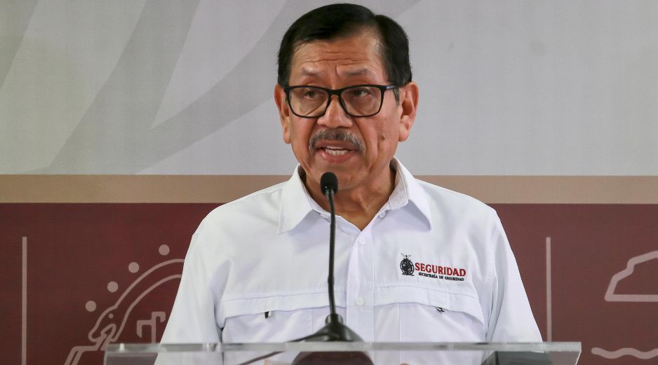 El exsecretario de Seguridad de Sinaloa, Gerardo Mérida, durante un acto en Culiacán en diciembre del 2024. EFE/I. Medina