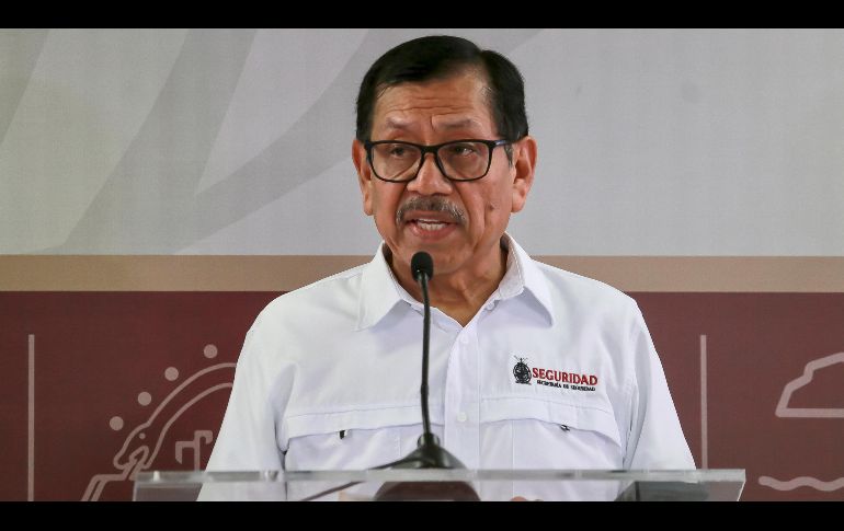 El exsecretario de Seguridad de Sinaloa, Gerardo Mérida, durante un acto en Culiacán en diciembre del 2024. EFE/I. Medina