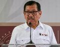 El exsecretario de Seguridad de Sinaloa, Gerardo Mérida, durante un acto en Culiacán en diciembre del 2024. EFE/I. Medina