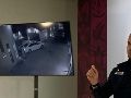 Fabián Ricardo Gómez Calcáneo durante la conferencia de prensa en la que informó de la muerte de "Huesos". CAPTURA DE VIDEO