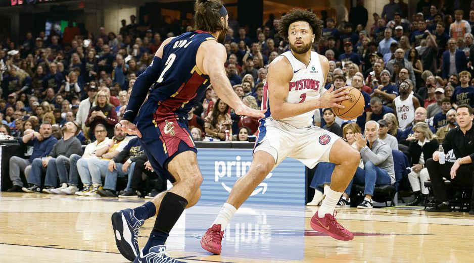 Cade Cunningham. Con 21 puntos, el líder de los Pistons alargó la vida de su equipo. AFP