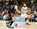 Cade Cunningham. Con 21 puntos, el líder de los Pistons alargó la vida de su equipo. AFP
