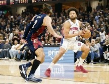 Cade Cunningham. Con 21 puntos, el líder de los Pistons alargó la vida de su equipo. AFP
