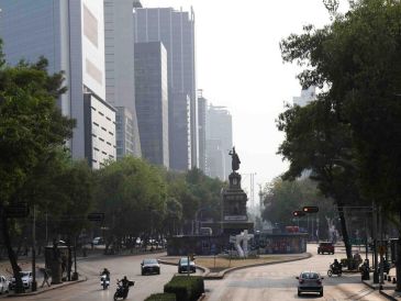 La contaminación era alta la mañana de este sábado en la Ciudad de México. SUN/C. Mejía