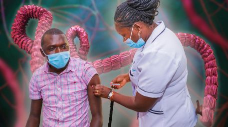 Personal sanitario intensifica labores de vigilancia y rastreo de contactos tras el nuevo brote de ébola detectado en Ituri, en la República Democrática del Congo. ESPECIAL / CANVA