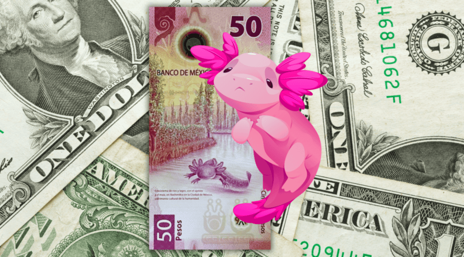Al cierre de la jornada del viernes 15 de mayo de 2026, el dólar estadounidense se cotizó en 17.34 pesos por unidad, de acuerdo con los datos oficiales publicados por Banxico. ESPECIAL / CANVA
