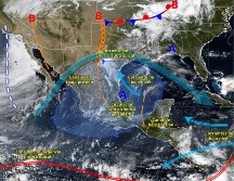 A pesar de las precipitaciones, el ambiente caluroso persistirá en gran parte del territorio nacional. ESPECIAL/ SMN.