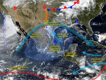 A pesar de las precipitaciones, el ambiente caluroso persistirá en gran parte del territorio nacional. ESPECIAL/ SMN.