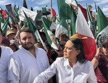 La marcha está encabezada por Ariadna Montiel y Andrés Manuel López Beltrán, así como por personalidades de Chihuahua. SUN/P. Gamboa