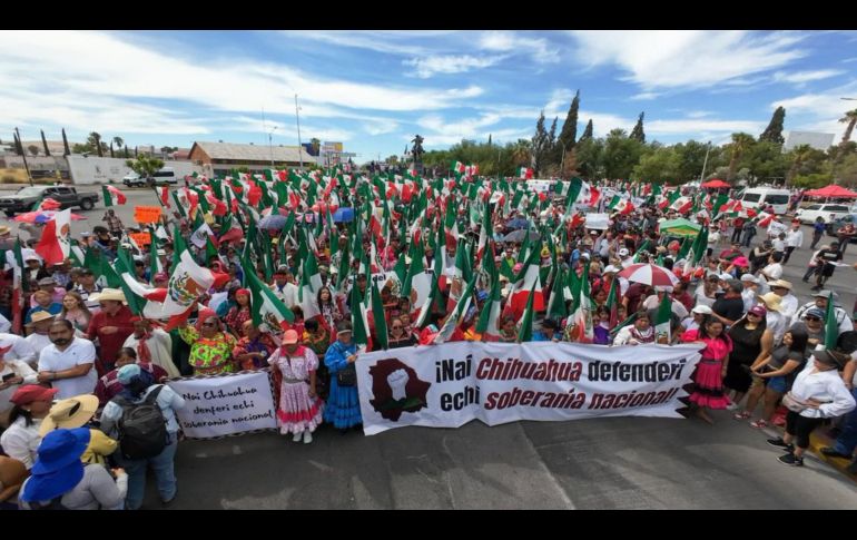 Ariadna Montiel publicó una serie de fotos de la manifestación en Chihuahua organizada para este sábado 16 de mayo del 2026. @A_MontielR