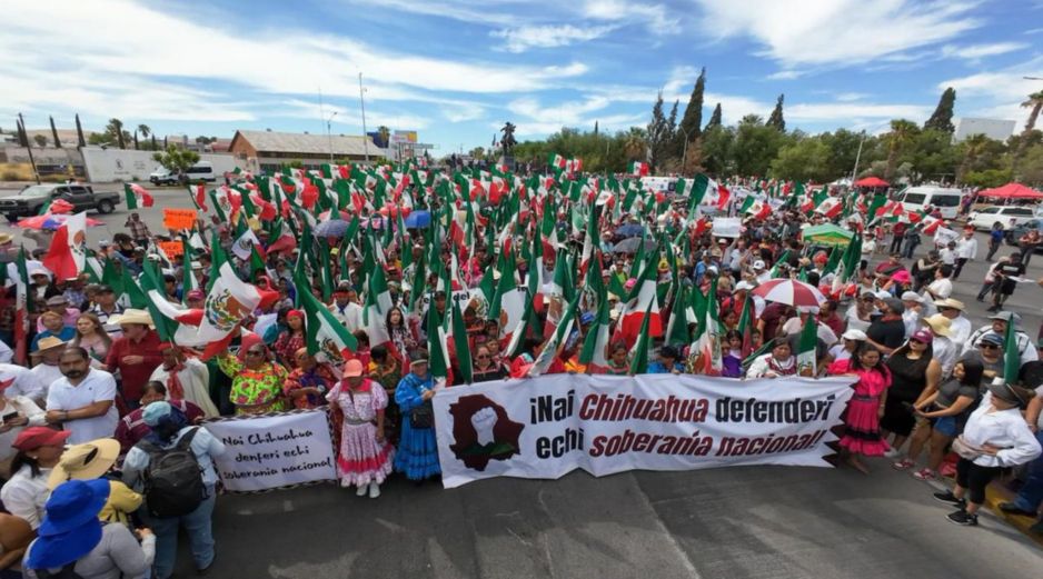 Ariadna Montiel publicó una serie de fotos de la manifestación en Chihuahua organizada para este sábado 16 de mayo del 2026. @A_MontielR