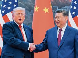 Donald Trump y Xi Jinping, durante la cumbre entre EU y China. AFP