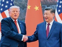 Donald Trump y Xi Jinping, durante la cumbre entre EU y China. AFP