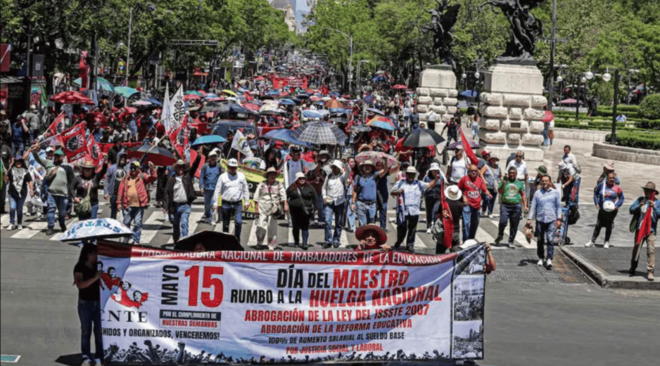 La Ciudad de México será uno de los focos principales de las movilizaciones de la CNTE, con marchas, bloqueos y concentraciones frente a oficinas federales y educativas. SUN / ARCHIVO