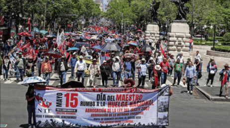La Ciudad de México será uno de los focos principales de las movilizaciones de la CNTE, con marchas, bloqueos y concentraciones frente a oficinas federales y educativas. SUN / ARCHIVO