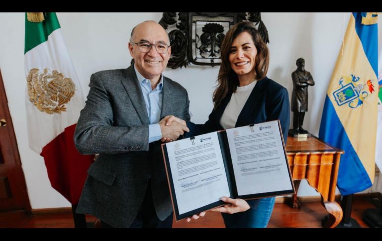 Tanto la Presidenta de Guadalajara como el Alcalde de San Luis Potosí, coincidieron en que este hermanamiento permitirá fortalecer el desarrollo de políticas públicas innovadoras. CORTESÍA