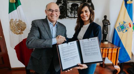 Tanto la Presidenta de Guadalajara como el Alcalde de San Luis Potosí, coincidieron en que este hermanamiento permitirá fortalecer el desarrollo de políticas públicas innovadoras. CORTESÍA