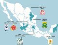 Así se repartirá el mapa logístico del Mundial 2026 en México. EL INFORMADOR/ N. Vázquez
