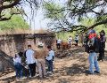 Al llegar, según lo documentaron ellas mismas, encontraron el presunto crematorio con restos calcinados dentro de este. ESPECIAL / MADRES BUSCADORAS DE JALISCO