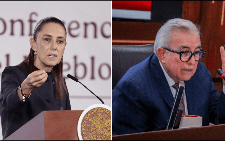 Sheinbaum descartó algún riesgo para su gobierno tras que exfuncionarios se entregaron en EU. EFE / J. MÉNDEZ / X / @rochamoya_