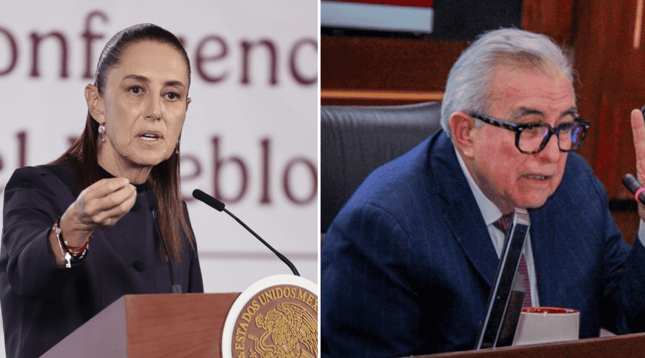 Sheinbaum descartó algún riesgo para su gobierno tras que exfuncionarios se entregaron en EU. EFE / J. MÉNDEZ / X / @rochamoya_