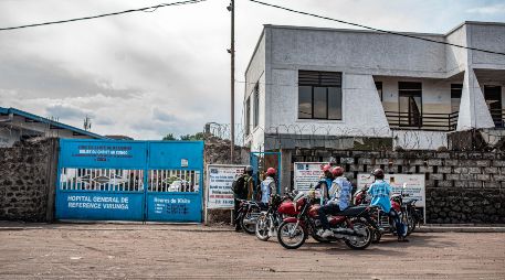 Vista exterior de un hospital que ha sido designado como centro de tratamiento para el ébola, en Goma, en la República Democrática del Congo. XINHUA