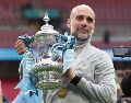 Guardiola ganó con el City seis Premier League, una Champions League, una decena de Copas nacionales una Supercopa de Europa y un Mundial de Clubes. AFP