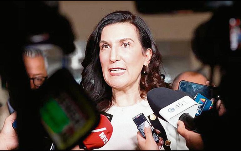 Kenia López Rabadán, presidenta de la Mesa Directiva de la Cámara de Diputados. ESPECIAL
