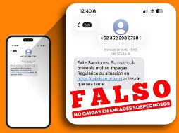Especialistas en ciberseguridad recomiendan no abrir enlaces sospechosos, evitar descargar archivos provenientes de números desconocidos y jamás proporcionar información bancaria desde páginas cuya autenticidad no pueda confirmarse. FACEBOOK/GobiernoJalisco